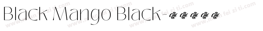 Black Mango Black字体转换